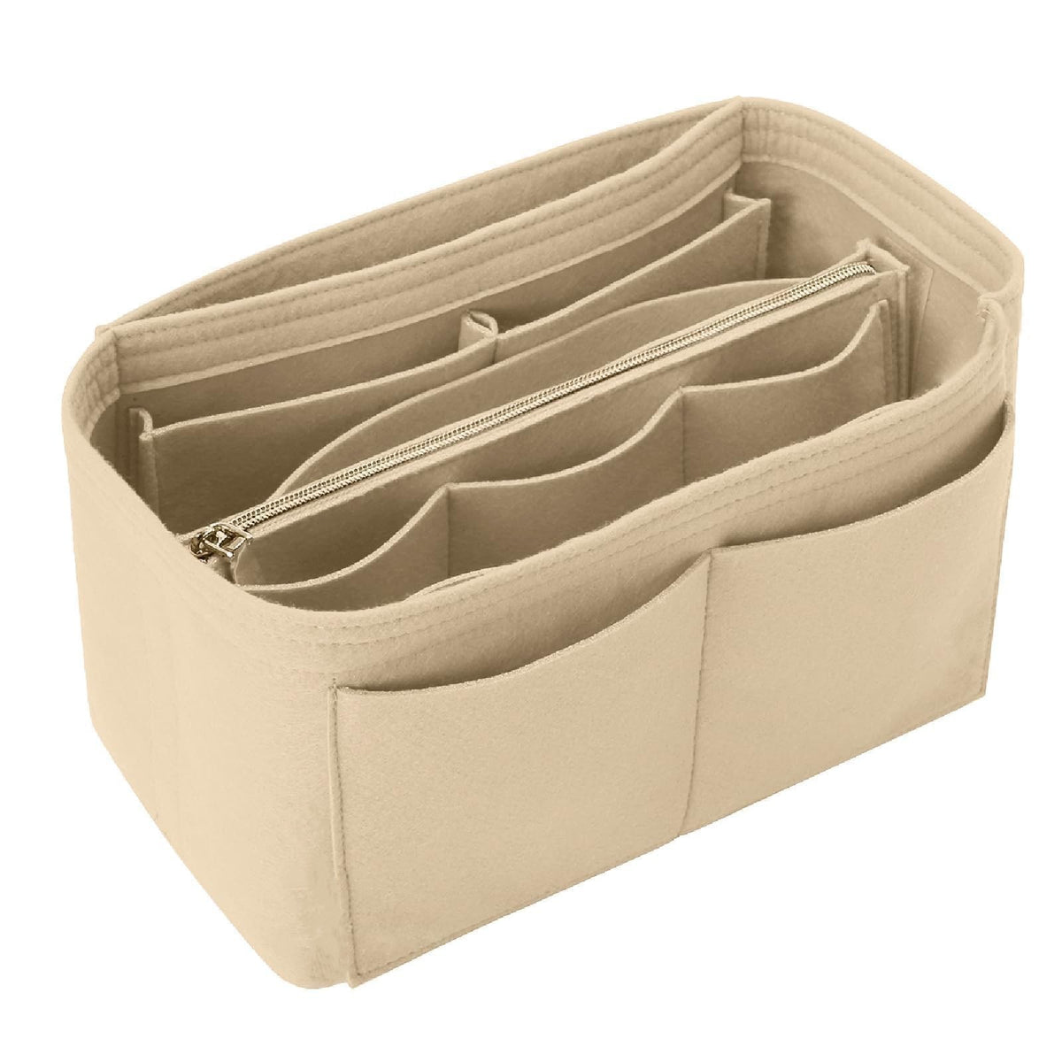 毛氈內膽包托特包內膽支撐定型內襯多隔層收納包 Felt liner insert tote bag liner support shaping inner bag with multiple compartments