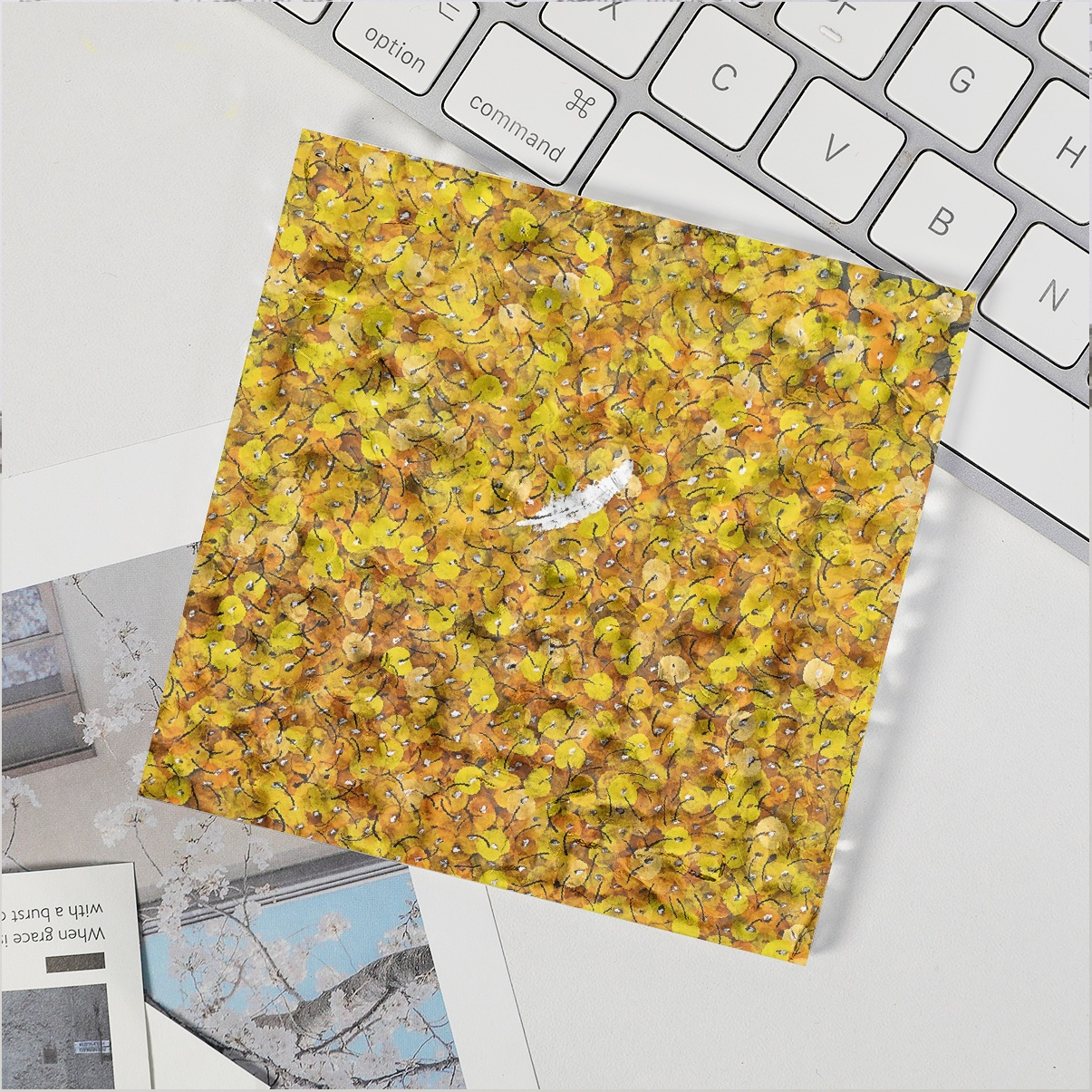周藝文|日月星 《愛在深秋》亚克力杯墊 Love in Late Autumn Artistic Coasters