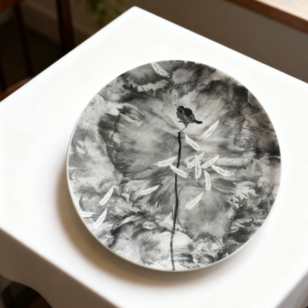 周藝文|日月星《大海的浪花是羽毛》陶瓷盤 The Sea’s Waves Are Feathers Ceramic Plates
