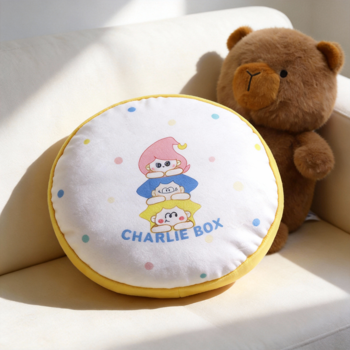 日月星原創圓形圍邊抱枕 Round Edge Cuddle Pillow