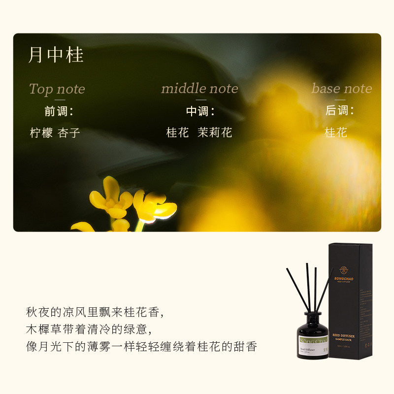 宋朝香薰室內持久家用高級臥室衛生間男女生淡香梔子花香氛精油 Song Chao Aromatherapy Indoor Long lasting Home Premium Bedroom Bathroom Male Female Light Fragrance Gardenia Flower Fragrance Essential Oil