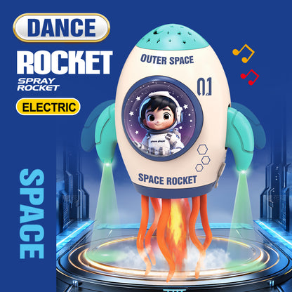 電動魔性跳舞火箭自動感應避障章魚兒童燈光玩具 Electric Funny Dancing Rocket, Auto Induction Obstacle Avoidance Octopus Kids Light Toy