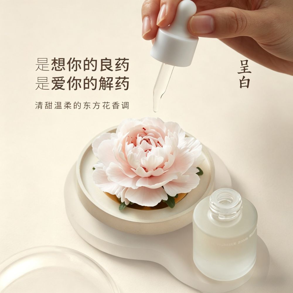 呈白十二花神浮光芍藥非遺瓷花香薰禮盒擴香石香氛禮 CHENG BAI Twelve Flower God Floating Light Peony Intangible Cultural Heritage Porcelain Floral Fragrance Gift Box Expanded Stone Fragrance Gift