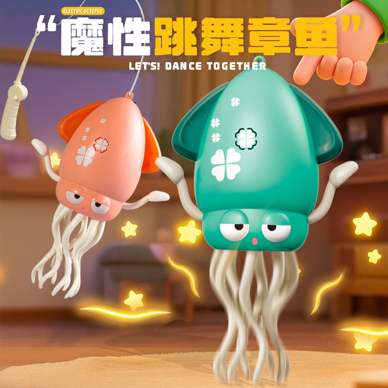 魔性跳舞章魚電動魷魚感應逃跑避障八爪魚兒童解壓釣魚玩具 Magic Dancing Octopus, Electric Squid Induction Escape Obstacle-Avoiding Octopus Kids Stress Relief Fishing Toy