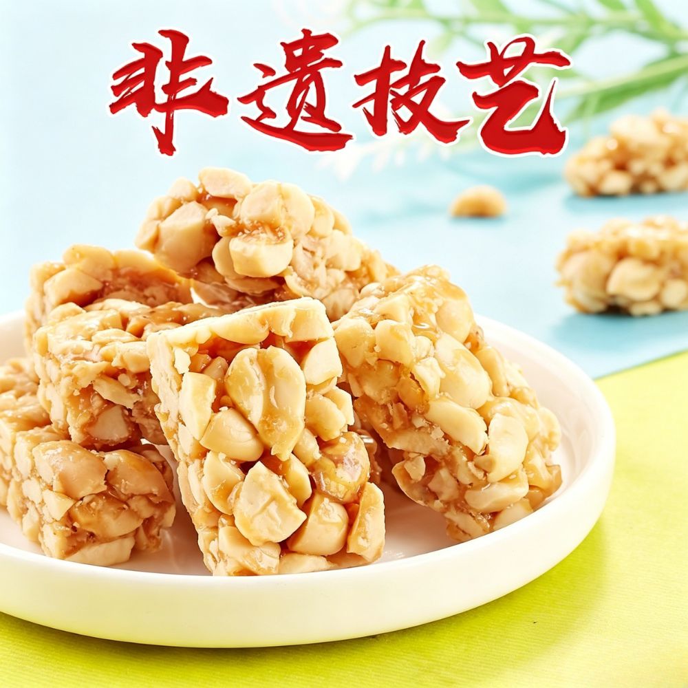蘇南花生酥糖258g潮汕特產網紅零食喜糖果茶點心小吃袋裝散裝辣味