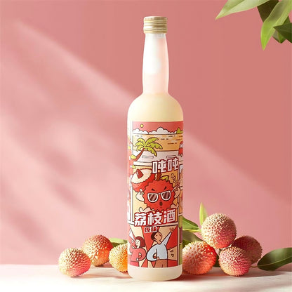 小花樣荔枝果酒6度258ml低度過年聚會微醺禮物甜酒 Xiao Hua Yang Litchi Wine 6% 258ml Low Alcohol Party Gift Sweet Wine