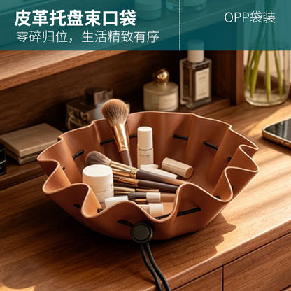 皮革骰子包抽繩束口袋收納包珠寶袋零錢收納袋 Leather dice bag drawstring pouch storage bag jewelry bag coin pouch