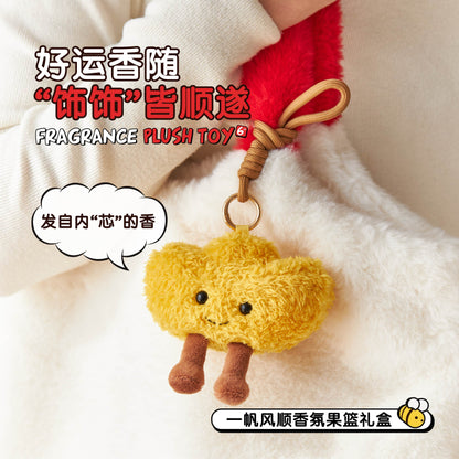 宋朝一帆風順香氛毛絨玩偶公仔香薰車載掛件 SONG CHAO Smooth Sailing Scented Furry Plush Doll Car Air Freshener Hanging Ornament