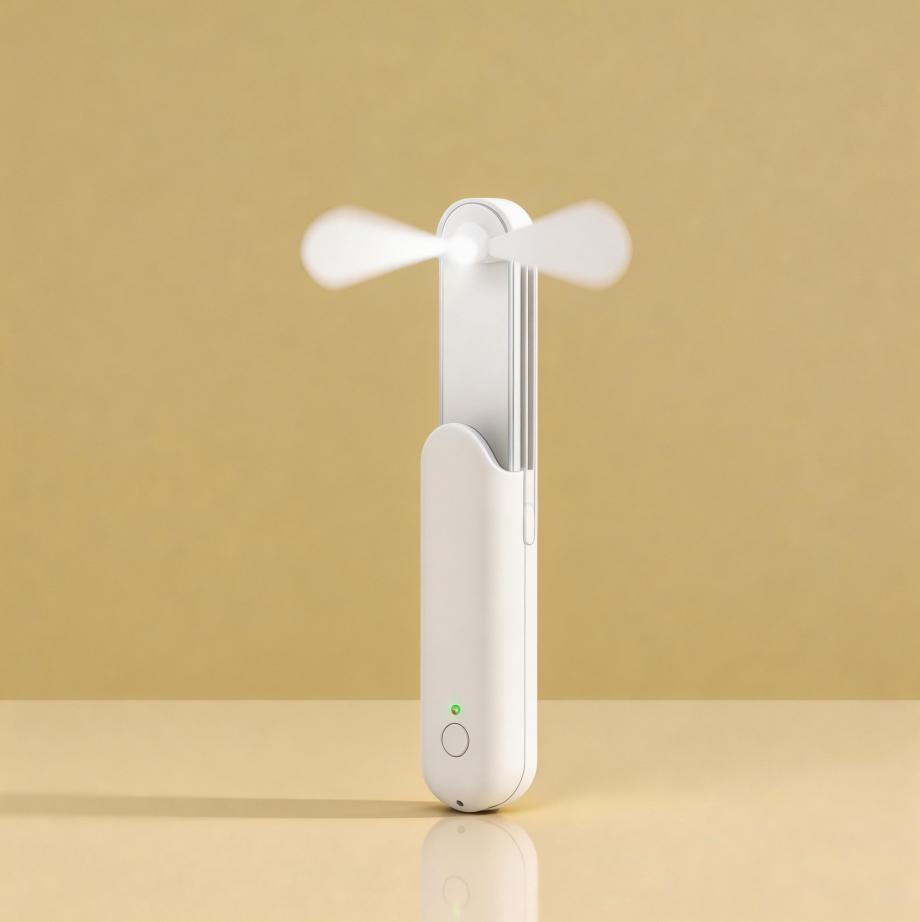 手持小風扇便攜式隨身小型迷你可伸縮 USB 充電風扇靜音辦公室桌面 Handheld Mini Portable FanSmall, Retractable, USB Rechargeable, Quiet, for Office and Desk Use