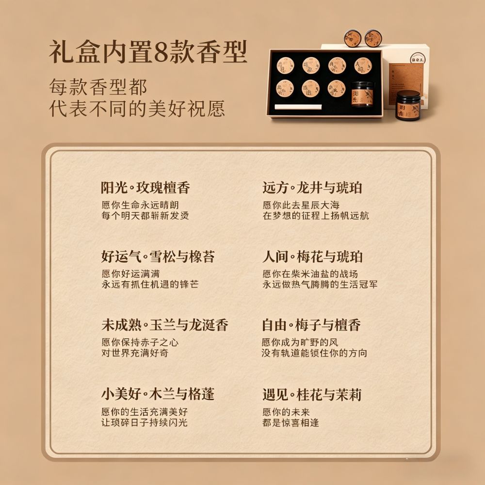 宋朝致友人香薰蠟燭禮盒閨蜜生日禮物送女生節日禮品高級實用香氛 Song Chao Aromatherapy candle gift box for friends, birthday gift for girlfriends, holiday gift for girls, high-end practical fragrance