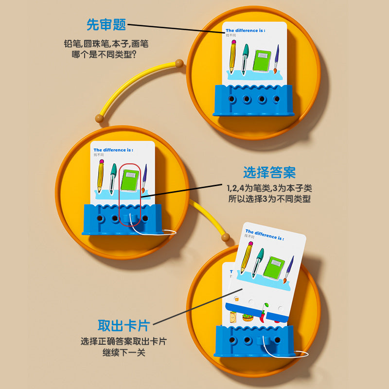 最強腦力邏輯鑰匙早教玩具邏輯思維訓練謎題遊戲益智玩具啟發孩子 Top Brain Power Logic Key Early Education Toy, Logical Thinking Training Puzzle Game, Educational Toy to Inspire Kids