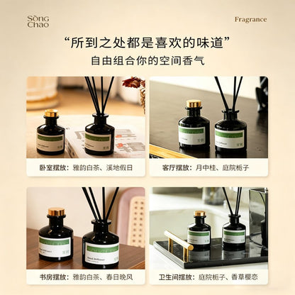 宋朝香薰室內持久家用高級臥室衛生間男女生淡香梔子花香氛精油 Song Chao Aromatherapy Indoor Long lasting Home Premium Bedroom Bathroom Male Female Light Fragrance Gardenia Flower Fragrance Essential Oil