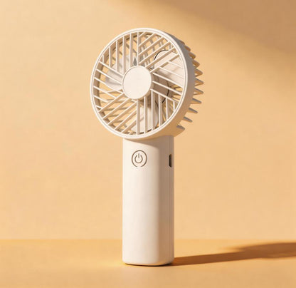 經典手持風扇 USB 充電小風扇戶外便攜式小電扇手機支架迷你電風扇 Classic Handheld Fan USB Rechargeable Mini Fan, Portable Outdoor Small Fan with Phone Stand