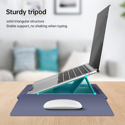 筆記本手提電腦包適用蘋果MateBook 14寸華為聯想筆記本電腦支架收納內膽包 Laptop Handbag with Stand Storage Sleeve, Compatible with 14-inch MacBook, Huawei MateBook and Lenovo Laptops
