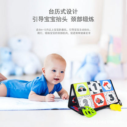 寶寶哈哈鏡早教布書啟蒙認知牙膠響紙可折疊布書玩具0-2歲 Baby Fun Mirror Early Education Cloth Book, Enlightenment Cognitive Teether Crinkle Paper Foldable Cloth Book Toy for 0-2 Years Old