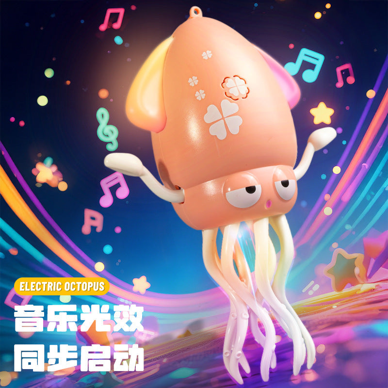 魔性跳舞章魚電動魷魚感應逃跑避障八爪魚兒童解壓釣魚玩具 Magic Dancing Octopus, Electric Squid Induction Escape Obstacle-Avoiding Octopus Kids Stress Relief Fishing Toy