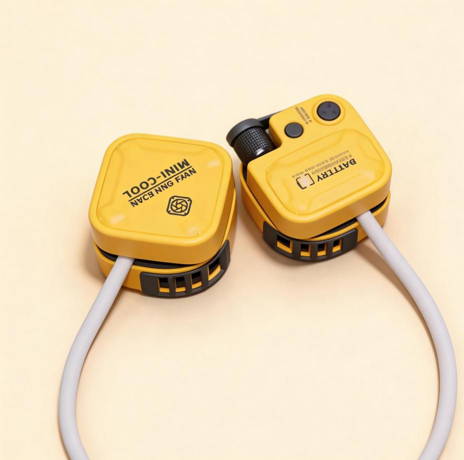 2025 新款帶燈掛脖風扇便捷式隨身小風扇迷你小型 USB 充電無葉大風力 2025 New Model - Neck Fan with Light, Portable, Mini, USB Rechargeable, Bladeless, Strong Airflow