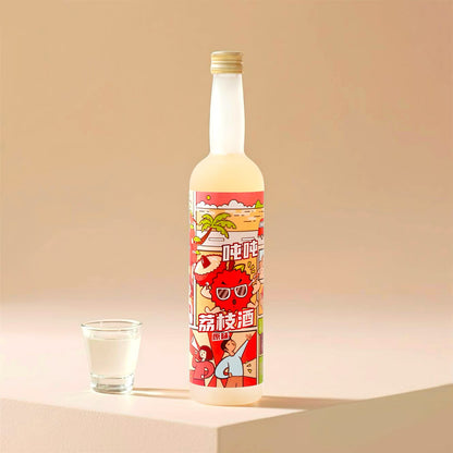 小花樣荔枝果酒6度258ml低度過年聚會微醺禮物甜酒 Xiao Hua Yang Litchi Wine 6% 258ml Low Alcohol Party Gift Sweet Wine