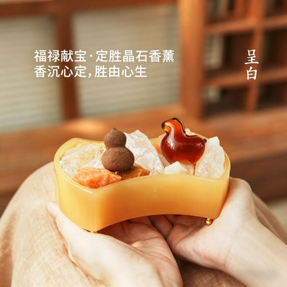 呈白定勝晶石香薰禮盒擴香石室內香氛高端生日伴手禮 CHENG BAI Dingsheng Crystal Aromatherapy Gift Box Expanded Fragrance Stone Indoor Fragrance High end Birthday Companion Gift