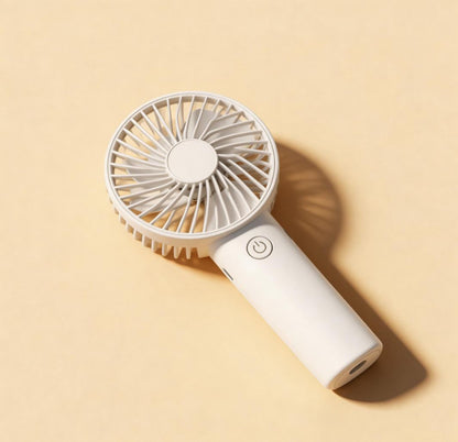 經典手持風扇 USB 充電小風扇戶外便攜式小電扇手機支架迷你電風扇 Classic Handheld Fan USB Rechargeable Mini Fan, Portable Outdoor Small Fan with Phone Stand