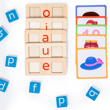 兒童智力字母英文卡片男孩女孩認知字母英語認知學習益智玩具 Kids Alphabet Flash Cards, Educational English Letter Learning Cognitive Toys for Boys & Girls