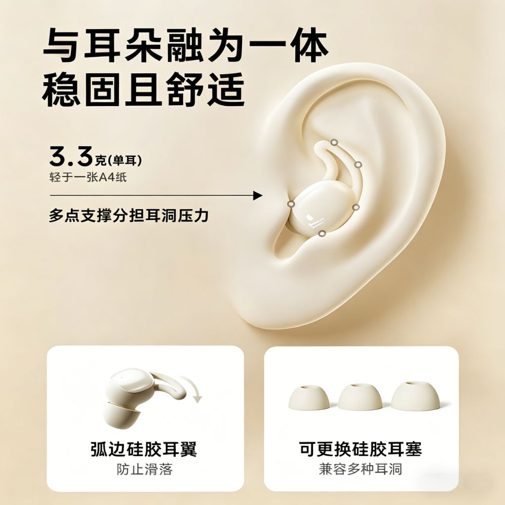 睿量（REMAX）2026新款睡眠藍牙耳機耳塞防噪音睡覺睡眠專用主動降噪無線入耳式無痛側睡不壓耳助眠asmr隔音 REMAX 2026 New Sleep Bluetooth Earbuds Anti noise Sleep Dedicated Active Noise Reduction Wireless In ear Pain free Side Sleep No pressure Ear Sleep Assistive ASMR Soundproofing