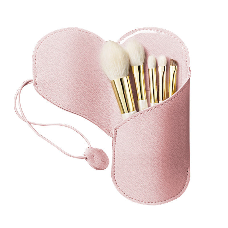 皮革化妝刷包戶外便攜隨身化妝刷收納包眼影收納包 Leather Makeup Brush Bag, Outdoor Portable Travel Makeup Brush Storage Bag, Eyeshadow Storage Bag