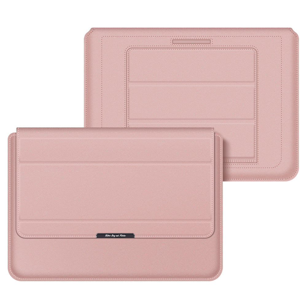 適用華為蘋果筆記本內膽包15.6寸MacBookAir電腦包13-14寸支架保護套 13-14/15.6 Inch Laptop Sleeve with Stand for MacBook Air & Huawei Laptops