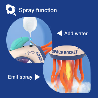 電動魔性跳舞火箭自動感應避障章魚兒童燈光玩具 Electric Funny Dancing Rocket, Auto Induction Obstacle Avoidance Octopus Kids Light Toy