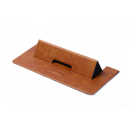 皮革桌面折疊商務支架適用於手機平板筆記本電腦支撐 Leather Foldable Desktop Business Stand, Compatible with Phones, Tablets and Laptops