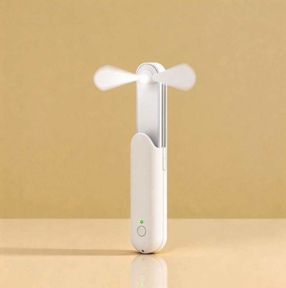 手持小風扇便攜式隨身小型迷你可伸縮 USB 充電風扇靜音辦公室桌面 Handheld Mini Portable FanSmall, Retractable, USB Rechargeable, Quiet, for Office and Desk Use