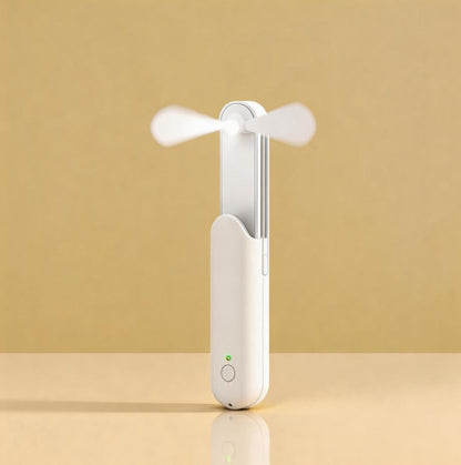 手持小風扇便攜式隨身小型迷你可伸縮 USB 充電風扇靜音辦公室桌面 Handheld Mini Portable FanSmall, Retractable, USB Rechargeable, Quiet, for Office and Desk Use