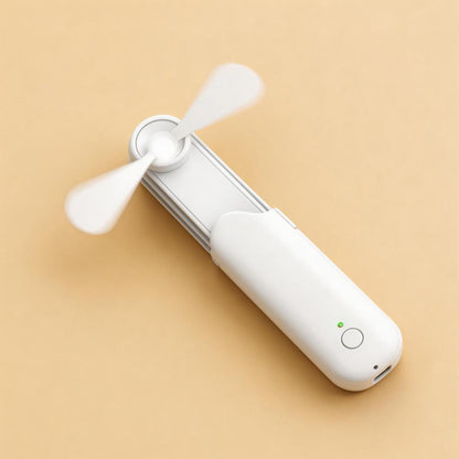 手持小風扇便攜式隨身小型迷你可伸縮 USB 充電風扇靜音辦公室桌面 Handheld Mini Portable FanSmall, Retractable, USB Rechargeable, Quiet, for Office and Desk Use