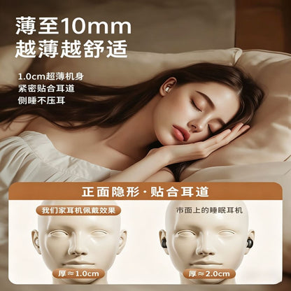睿量（REMAX）超薄睡眠藍牙耳機無線睡覺專用側睡躺舒適不壓耳降噪助眠asmr隔音耳塞隱形不咯耳 REMAX Ultra-thin Sleep Bluetooth Earphones - Wireless for Sleeping, Side-Sleeping Comfort, Noise Reduction, ASMR, Soundproof Earplugs, Invisible, No Ear Irritation