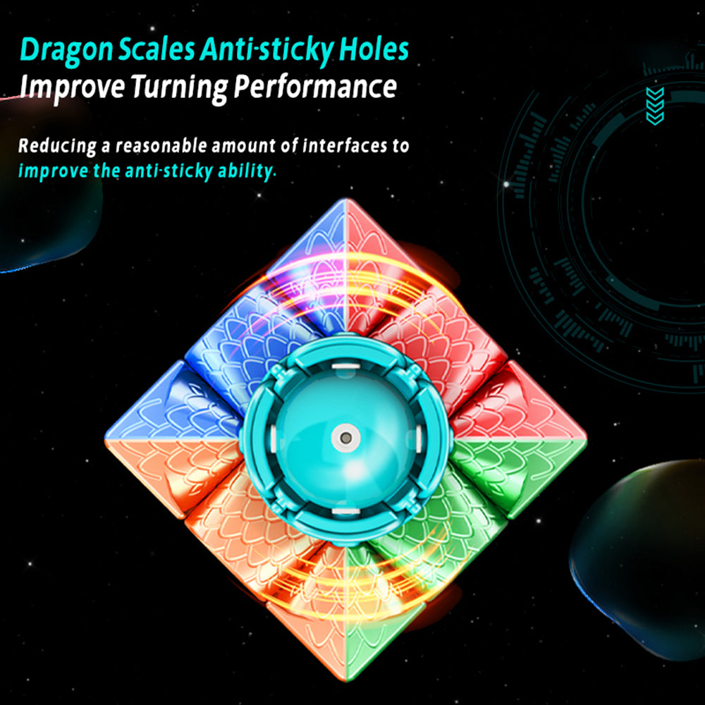 魔域文化華夢YS3M魔方磁力/磁懸浮/球軸磁懸浮魔衣雙定位比賽速擰魔方 Moyu HuaMeng YS3M Magic Cube Magnetic /Maglev /Ball-bearing magnetic levitation Magic Coat Speed Solving Cube