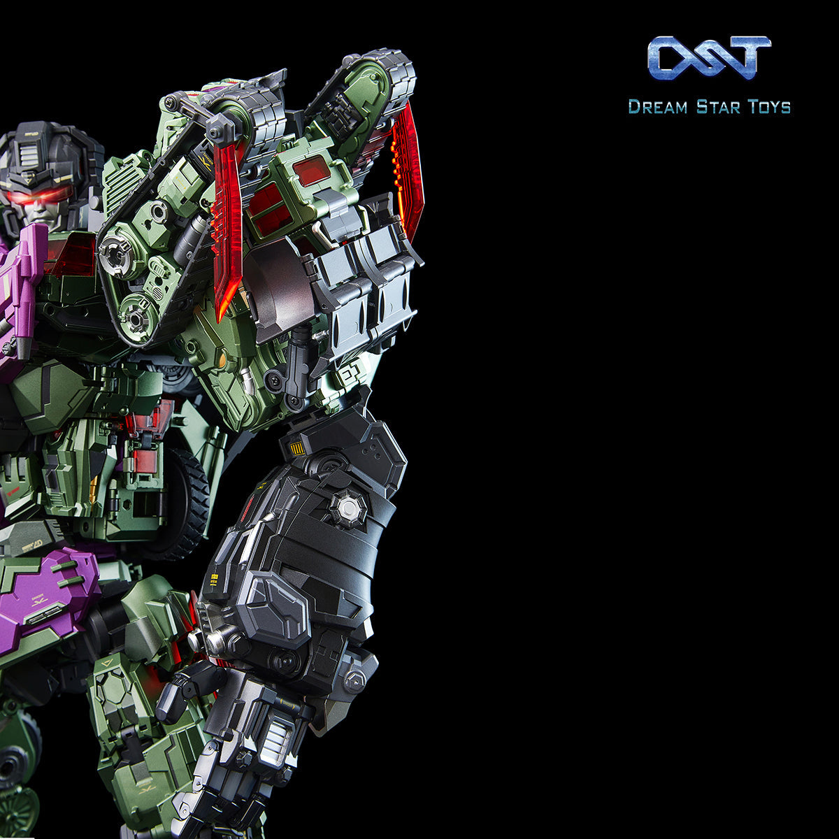 Dreamstartoys The Pushing Machine Warriors【Bonecrusher】Transform Toys, The 4th Group Member of DST02-Devastator (DST02-004)