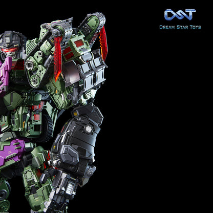 Dreamstartoys The Pushing Machine Warriors【Bonecrusher】Transform Toys, The 4th Group Member of DST02-Devastator (DST02-004)