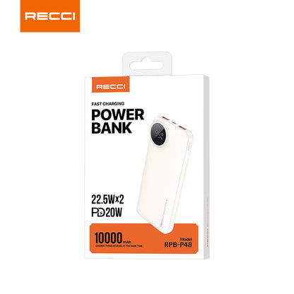 銳思【3C認證】【可上飛機】RPB-P48移動電源PD快充RPB-P49帶數顯 支持蘋果華榮耀10000mAh充電寶