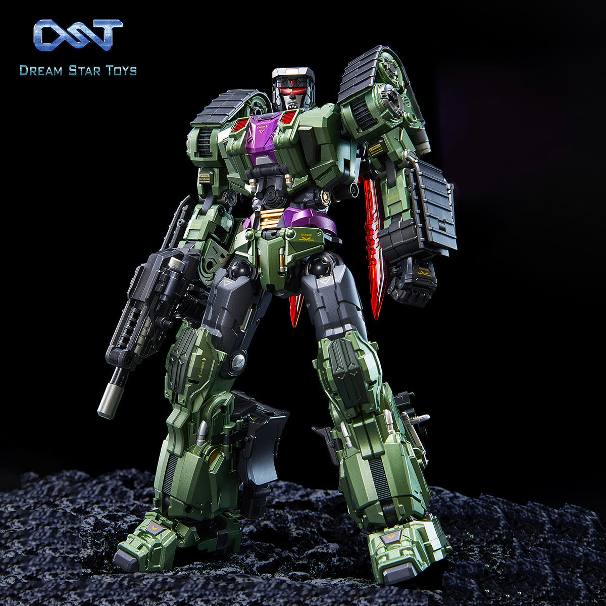 Dreamstartoys The Pushing Machine Warriors【Bonecrusher】Transform Toys, The 4th Group Member of DST02-Devastator (DST02-004)