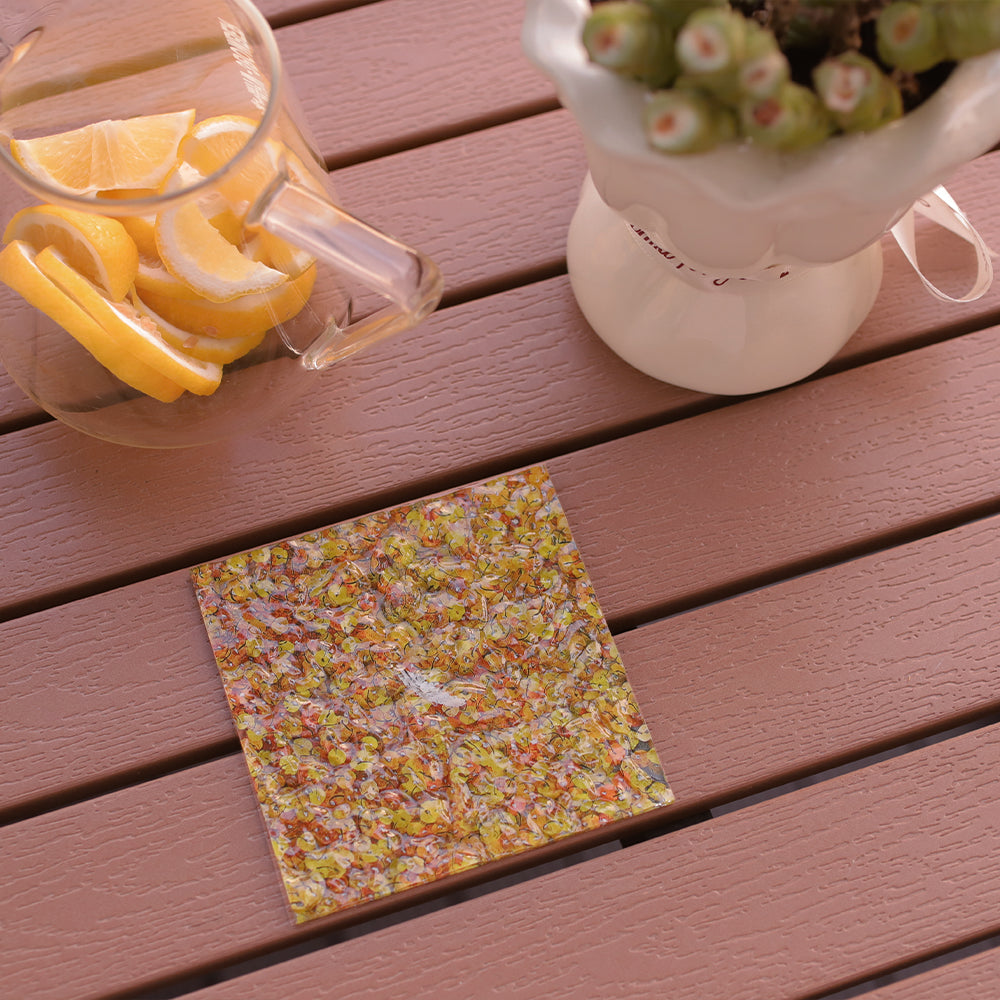 周藝文|日月星 《愛在深秋》亚克力杯墊 Love in Late Autumn Artistic Coasters