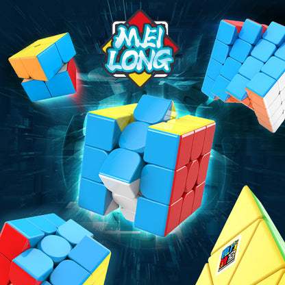 魔域魅龍234階+金字塔+24段魔尺魔方套裝 Moyu Meilong 234 Level + Pyramid + 24-Segment Magic Ruler Magic Cube Set