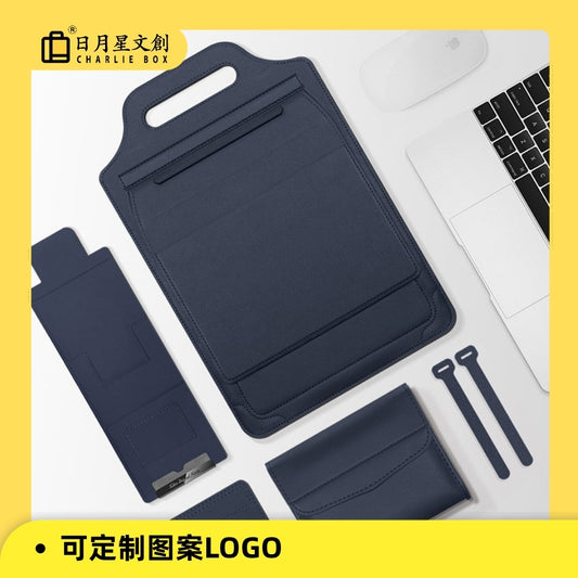 筆記本手提電腦包適用蘋果MateBook 14寸華為聯想筆記本電腦支架收納內膽包 Laptop Handbag with Stand Storage Sleeve, Compatible with 14-inch MacBook, Huawei MateBook and Lenovo Laptops