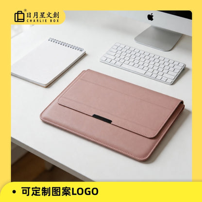 適用華為蘋果筆記本內膽包15.6寸MacBookAir電腦包13-14寸支架保護套 13-14/15.6 Inch Laptop Sleeve with Stand for MacBook Air & Huawei Laptops
