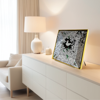 周藝文|日月星 《和平禮贊》皮質收納折疊盤Hymn to Peace Leather Vegan Foldable Catchall Tray