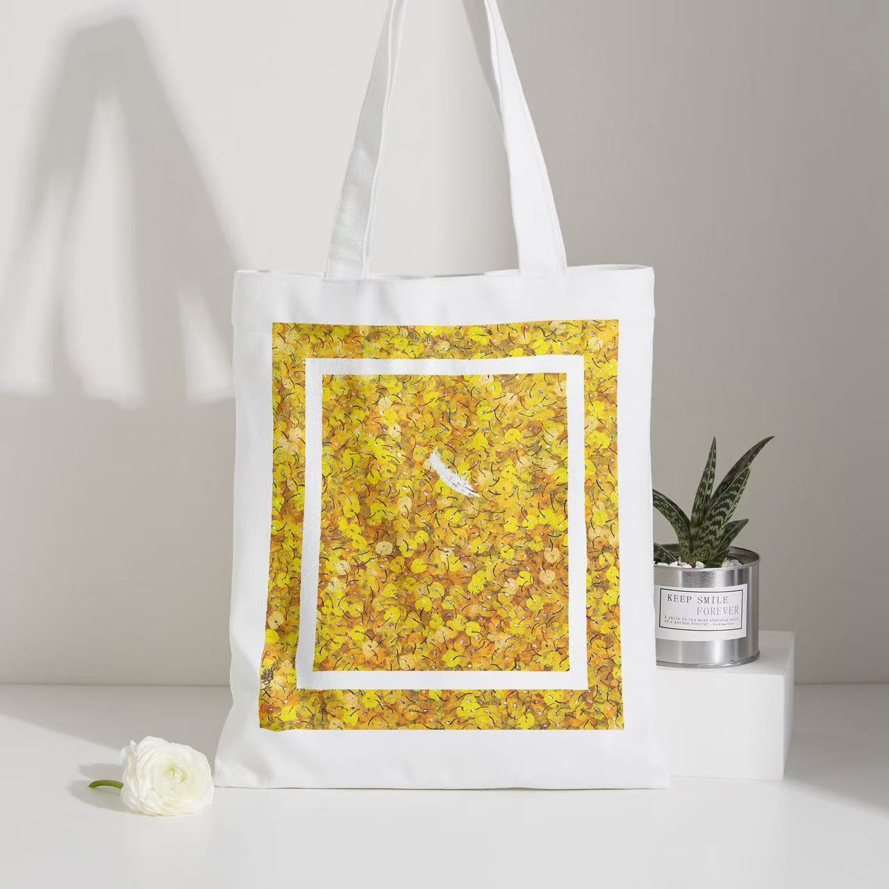 周藝文|日月星  《愛在深秋》帆佈單肩包 Love in Late Autumn Canvas Shoulder Bag