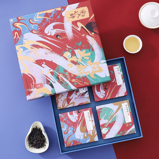 宋大元帥|風林火山茶葉組合鴨屎香肉桂大紅袍單叢老樅一款禮盒四種口味送禮必備