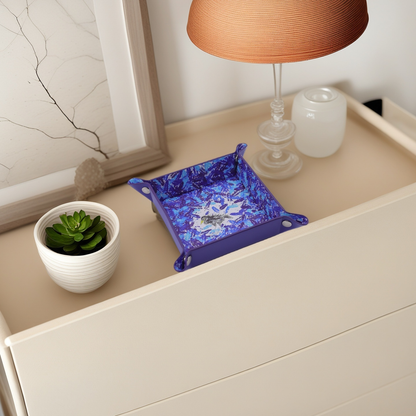 周藝文 |日月星《孤寂與繁華》迷你皮質收納折疊盤 Solitude and Prosperity Mini Vegan Leather Foldable Catchall Tray