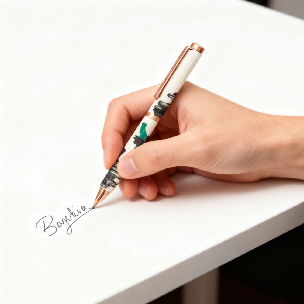 周藝文｜日月星《綠馬時代II》金屬簽字筆 Green Horses Age II Metal Signature Pen