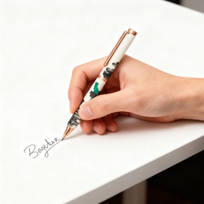 周藝文｜日月星《綠馬時代II》金屬簽字筆 Green Horses Age II Metal Signature Pen