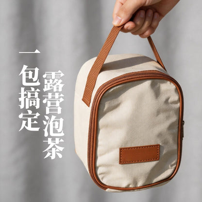 不鏽鋼茶水分離快客杯 便攜旅行泡茶壺 辦公出差隨身過濾茶具 Wood Handle Stainless Steel Tea Separation Travel Mug, Portable Office Tea Brewer